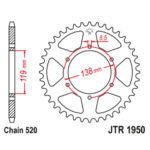 Lančanik zadnji JT JTR487-46-50-32028 (520) 46 zuba - Slika 6
