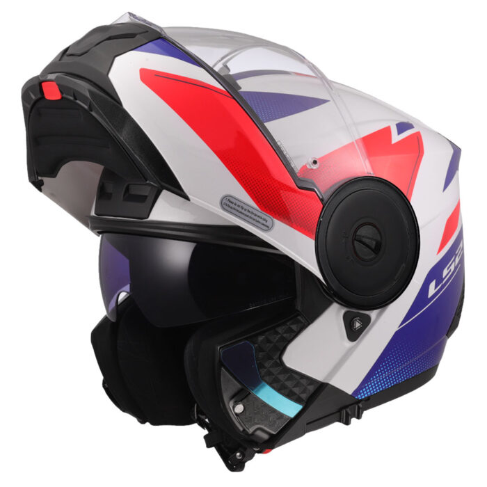 Kaciga LS2 Flip Up FF902 SCOPE II DURIA belo plavo crvena - Slika 9