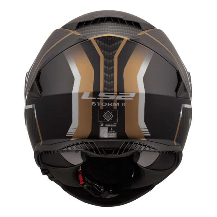 Kaciga LS2 Full Face FF800 STORM II TRACKER crno zlatna - Slika 4