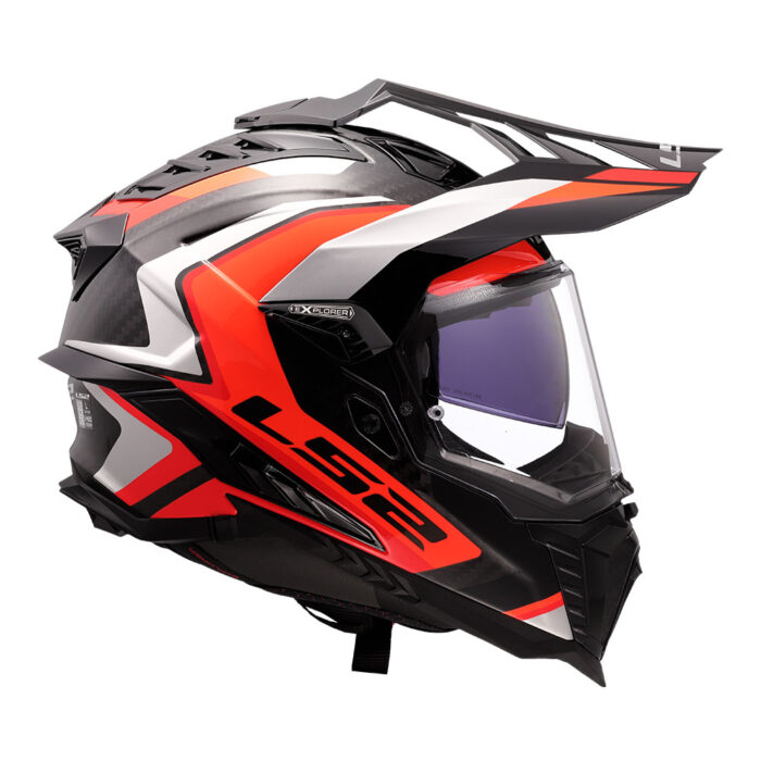Kaciga LS2 Enduro MX701 EXPLORER CARBON FRONTIER II narandžasta - Slika 6